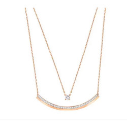 Monemel Swarovski Kolye (Altın Kaplama) SEVGILIYE HEDIYE